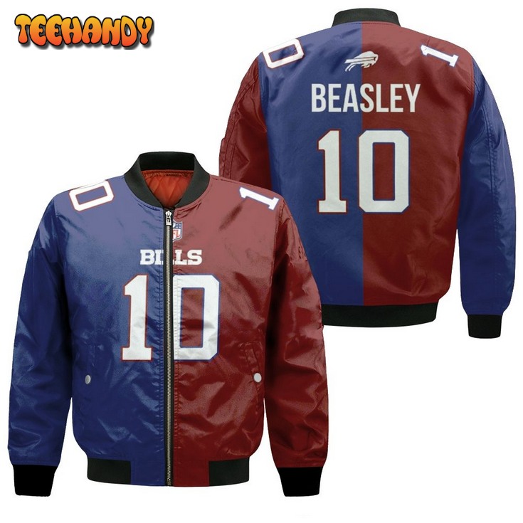 Buffalo Bills Cole Beasley #10 Great Player Nfl Vapor Limited Royal Red Bomber Jacket