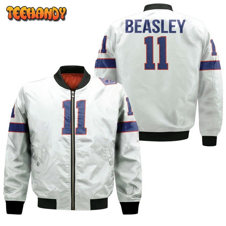 Buffalo Bills Cole Beasley #11 Great Player Nfl American Football Team White Bomber Jacket