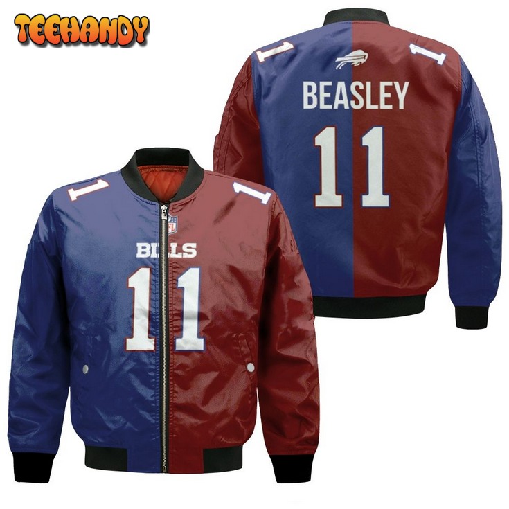 Buffalo Bills Cole Beasley #11 Great Player Nfl Vapor Limited Royal Red Bomber Jacket