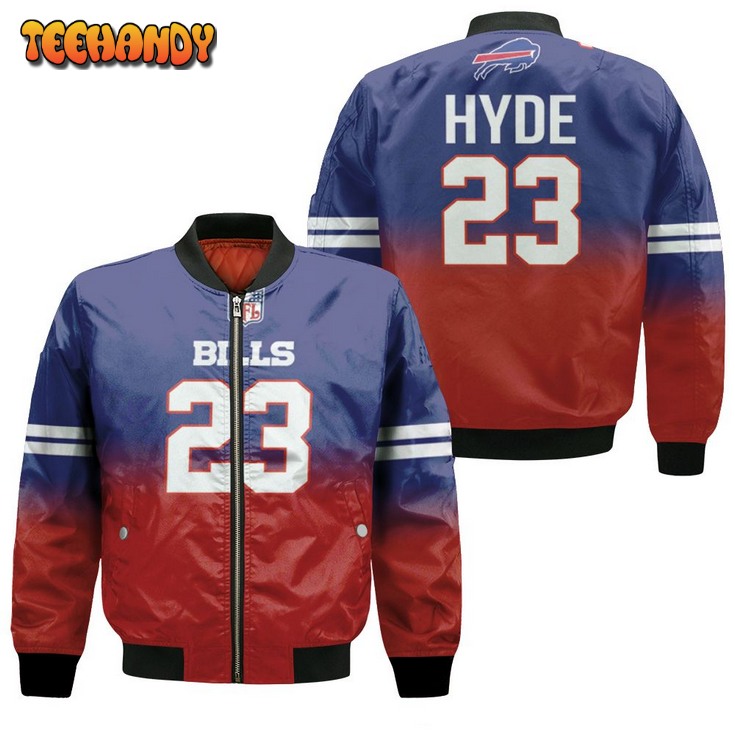 Buffalo Bills Micah Hyde #23 Great Player Nfl American Football Team Royal Color Crash Bomber Jacket