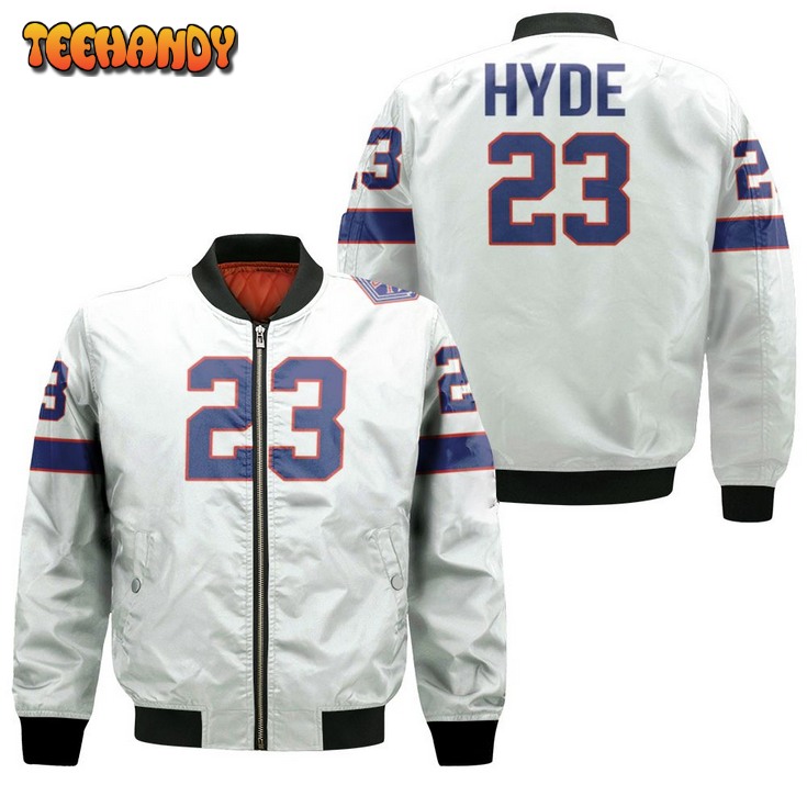 Buffalo Bills Micah Hyde #23 Great Player Nfl American Football Team White Vintage 3d Bomber Jacket