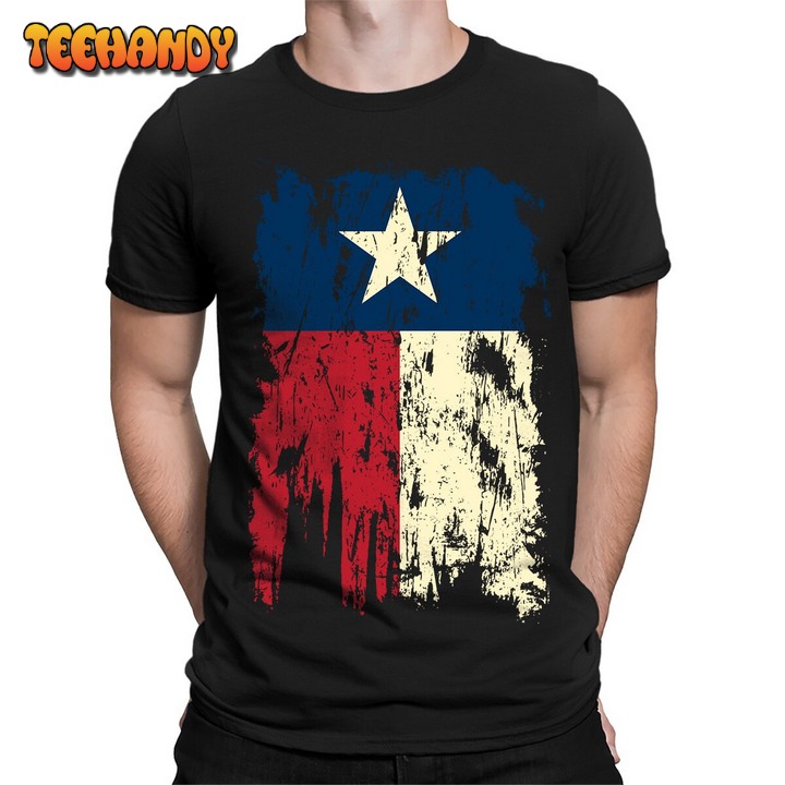 Distressed Vintage Republic Of Texas Tejano Flag Lone Star State USA T-shirt