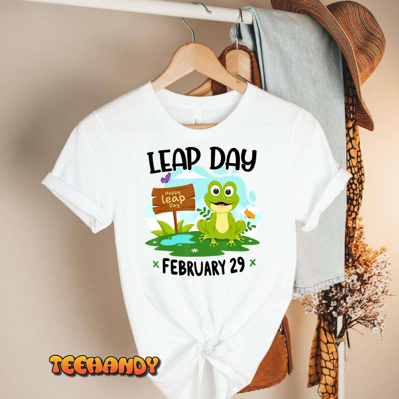 February 29th Leap Day Frog Cute Matching Leap Year 2024 T-Shirt