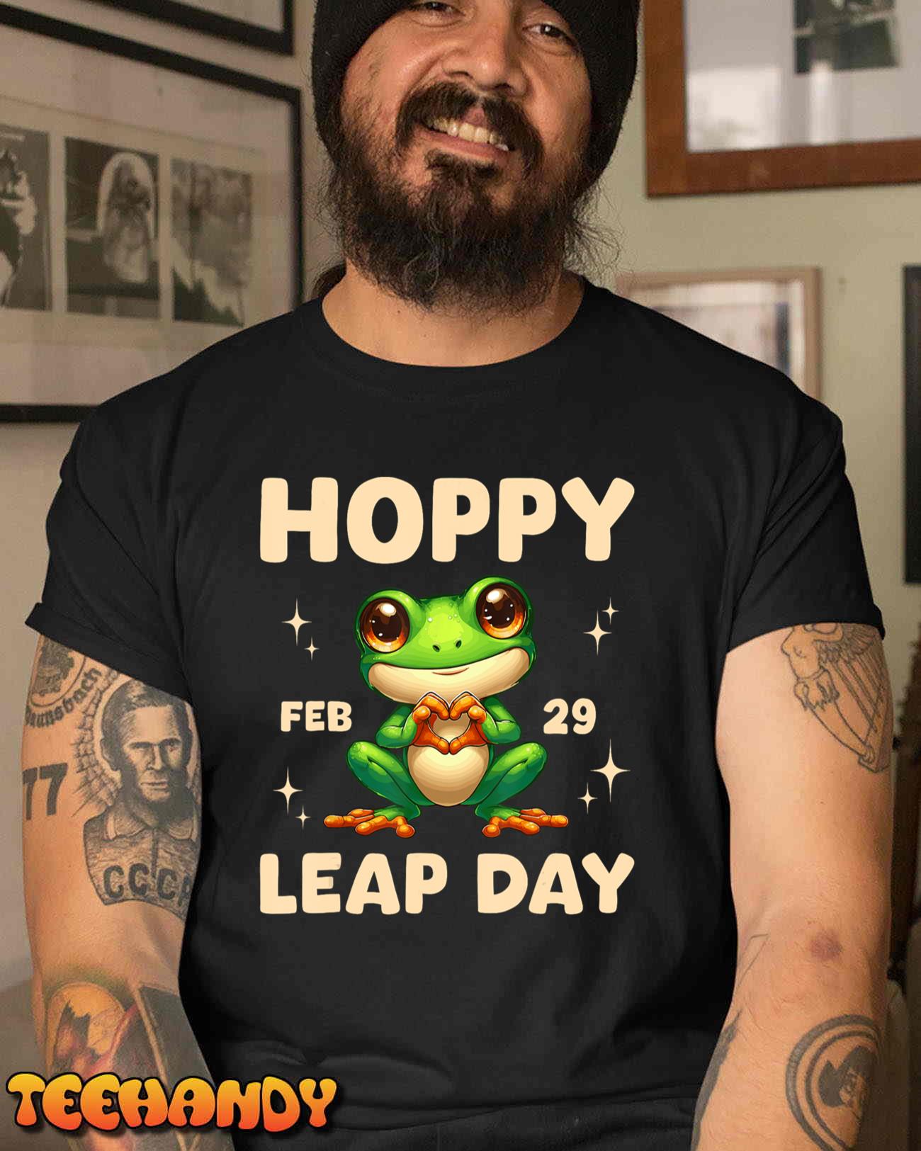 Frog Hoppy Leap Day February 29 Birthday Leap Year Leap Day T-Shirt