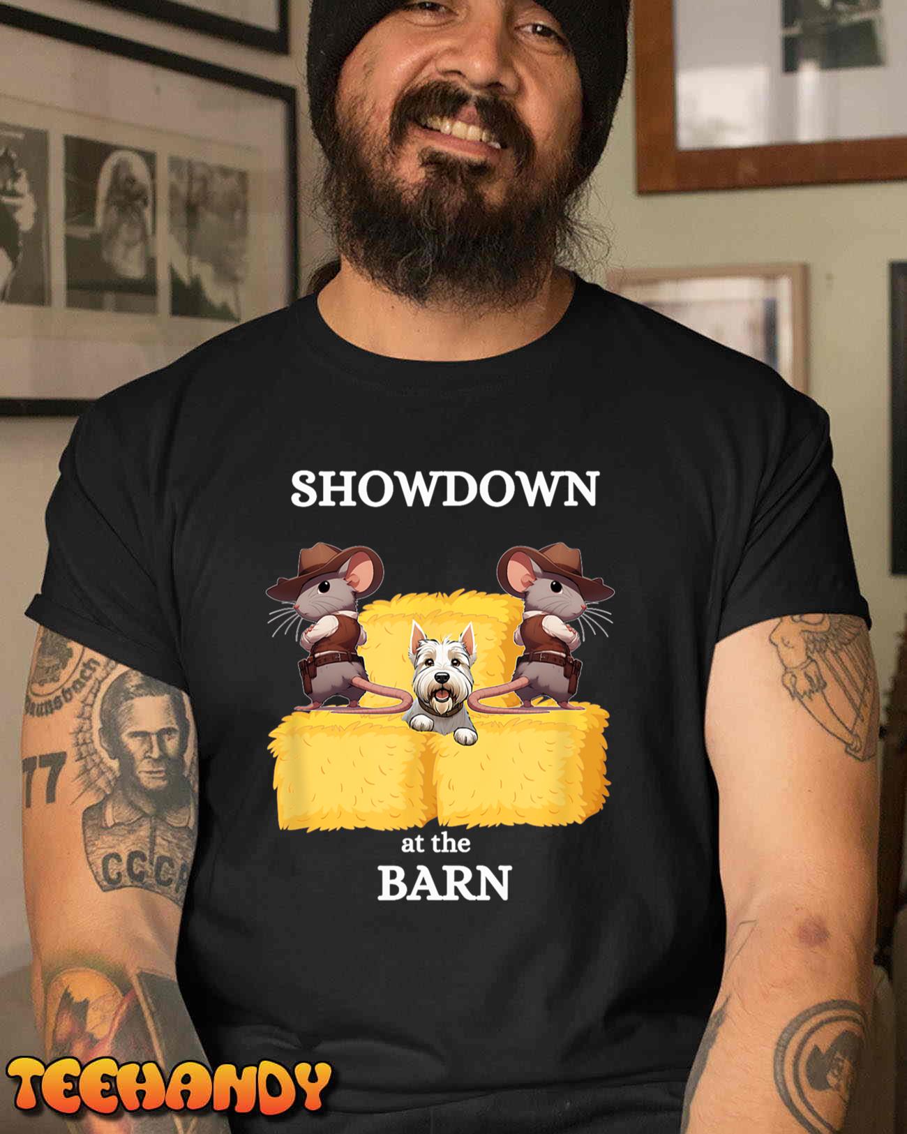 Fun Barn Hunt design – with a West Highland Terrier Unisex T-Shirt