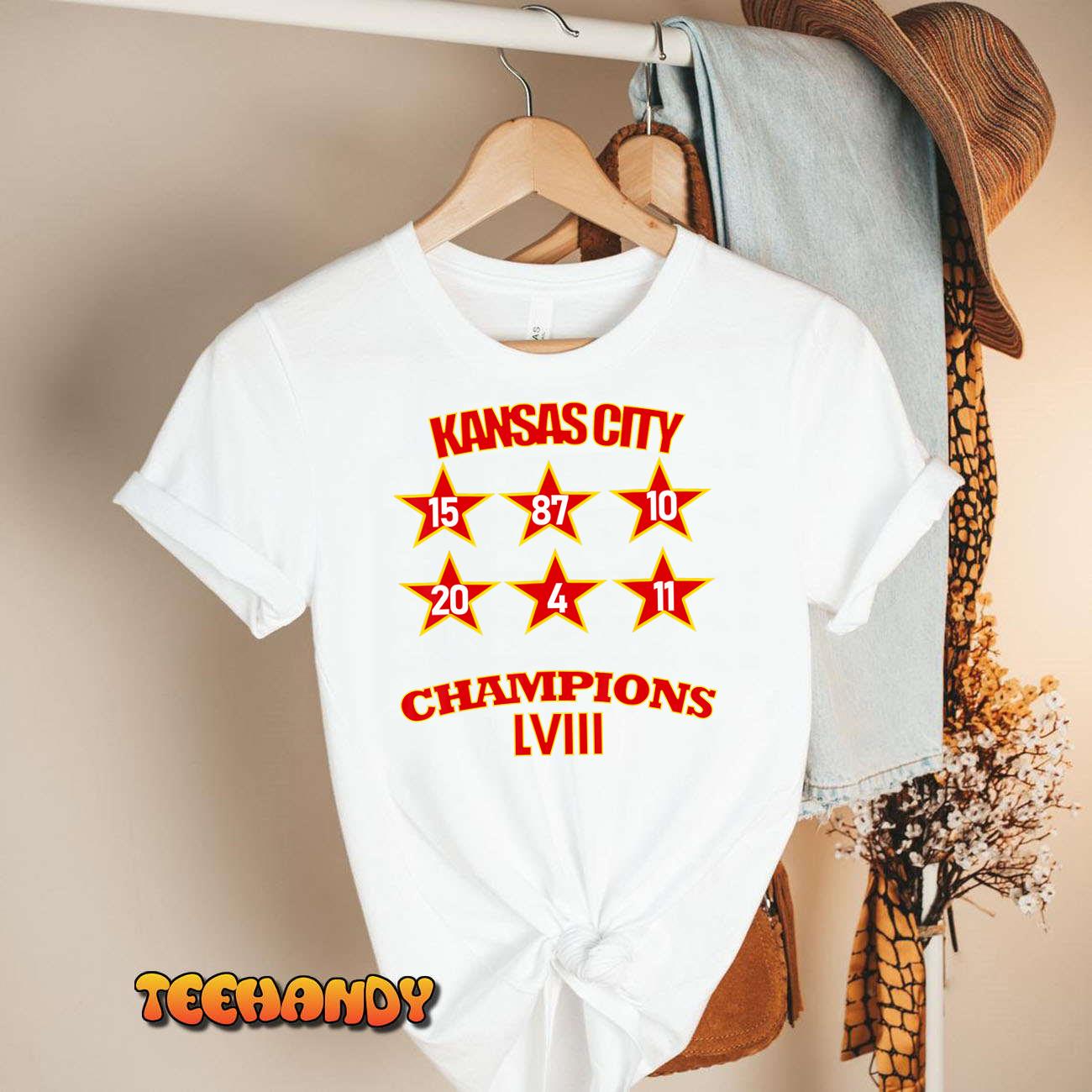 Kansas City Football Champions LVIII T-Shirt