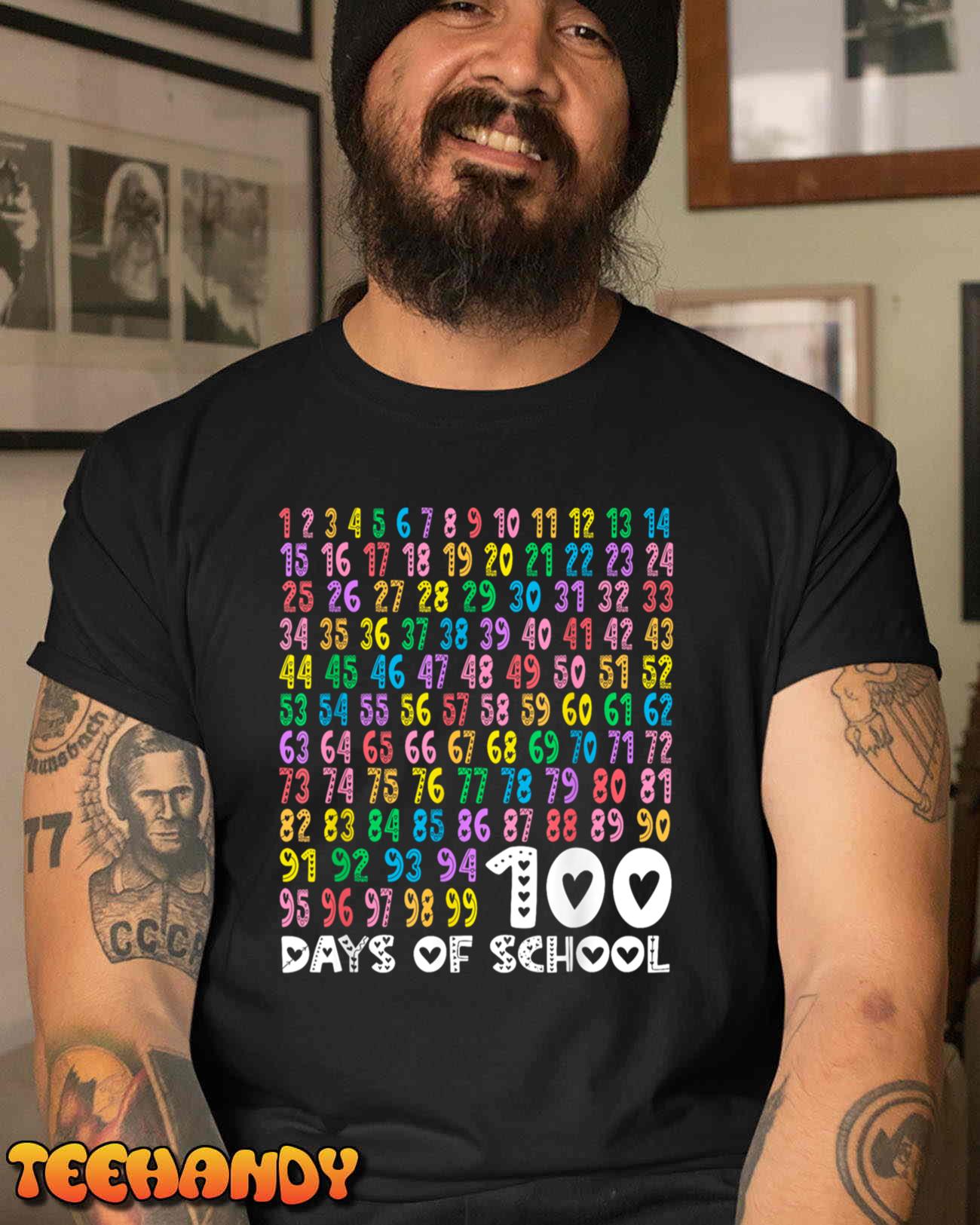 Kids 100th Day of School Teacher Kids 100 Days Math Numbers Pullover Hoodie