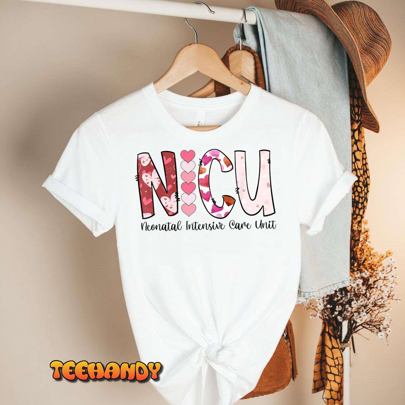 NICU Nurse Valentine NICU Nursing Valentines Day Costume Unisex T-Shirt