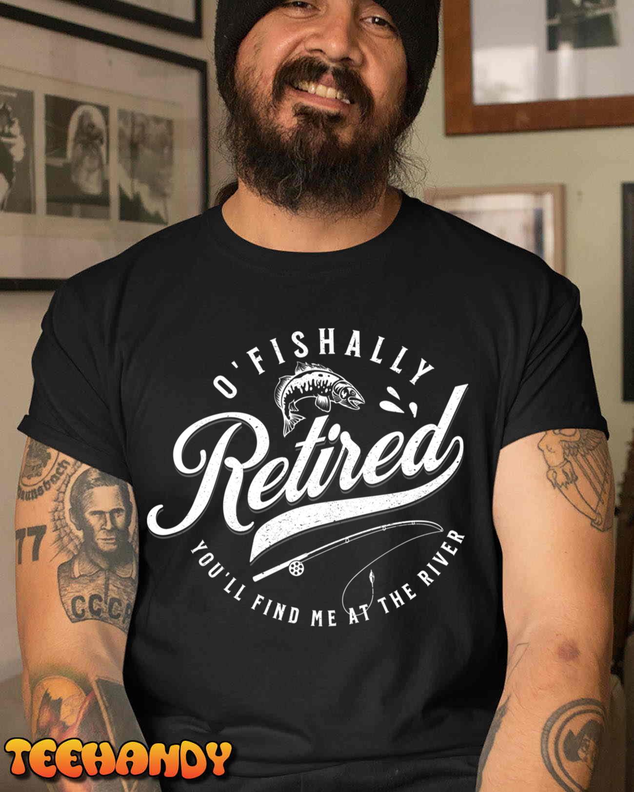 Officially Retired Funny Fly Fishing Unisex T-Shirt