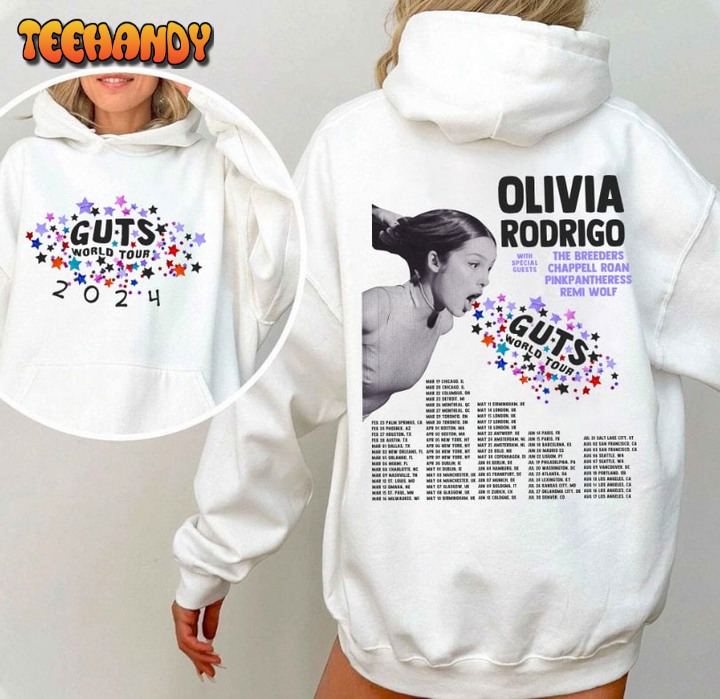 Olivia Rodrigo Guts Tour 2024 Shirt, The Guts World Tour 2024 Shirt