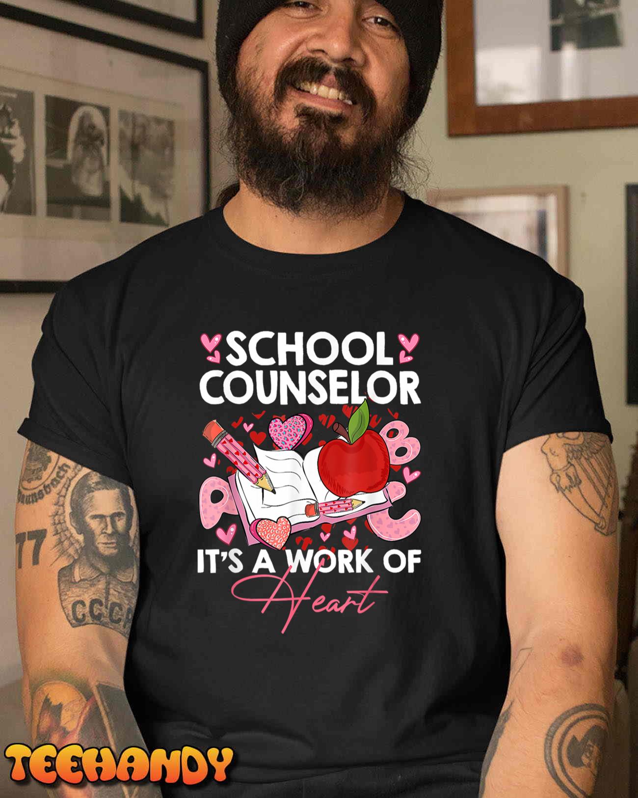 School Counselor Appreciation Valentine’s Day School Unisex T-Shirt