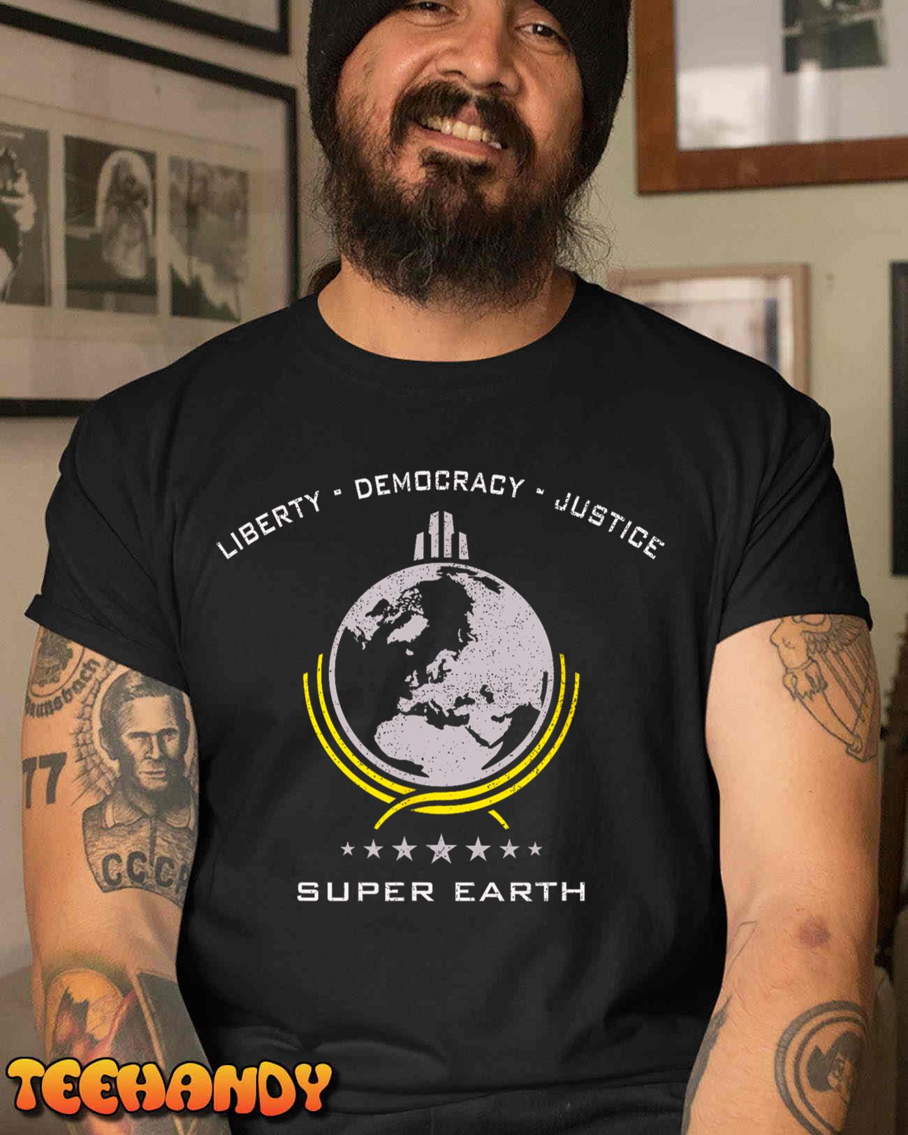 Super Earth Diving Into Hell For Liberty T-Shirt