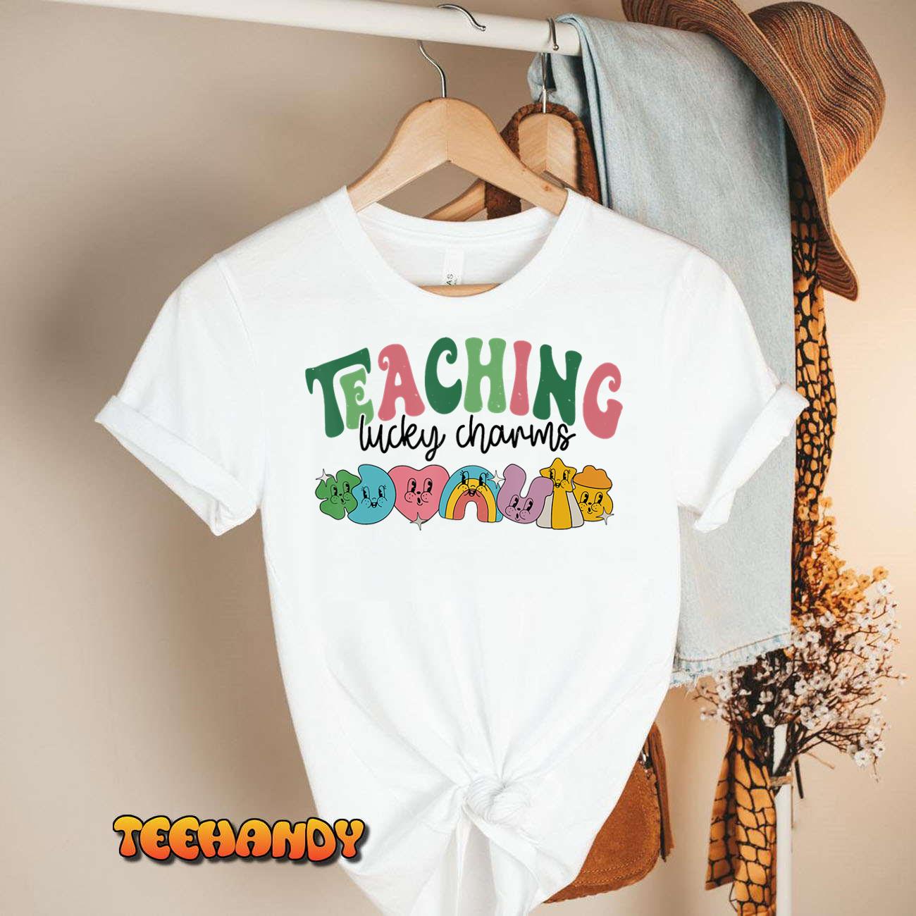 Teaching Lucky Charms Funny Teacher St.Patrick’s Day T-Shirt