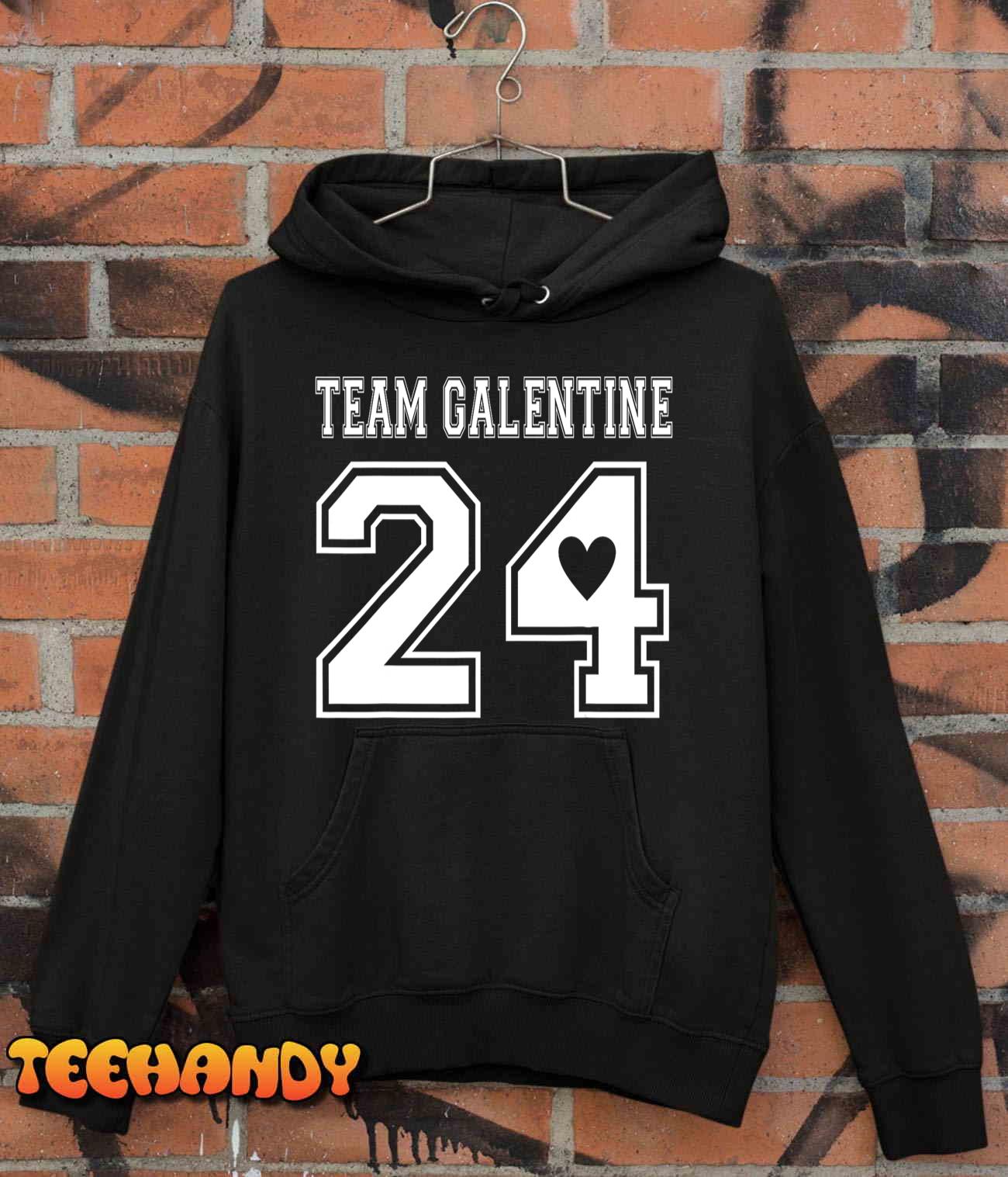 Team Galentine Day 2024 Feb 13 Girls Night Out Wine Drinking Unisex T-Shirt