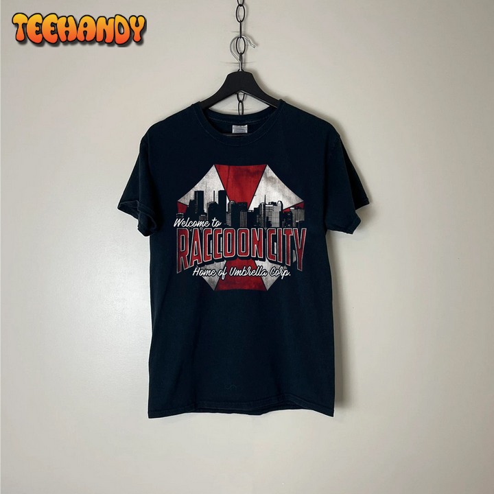 Visit Racoon City Resident Evil T Shirt, Home of the Umbrella Corp Shirt