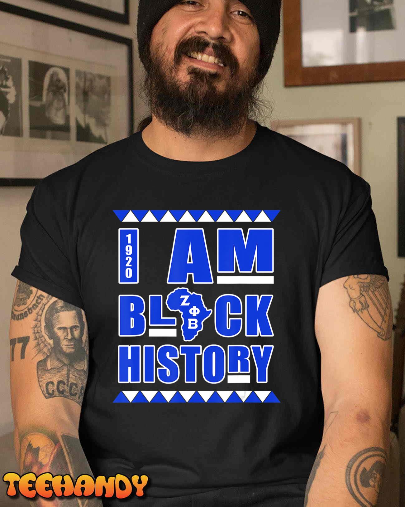 Zeta Phi Beta Sorority Paraphernalia, I Am Black History T-Shirt