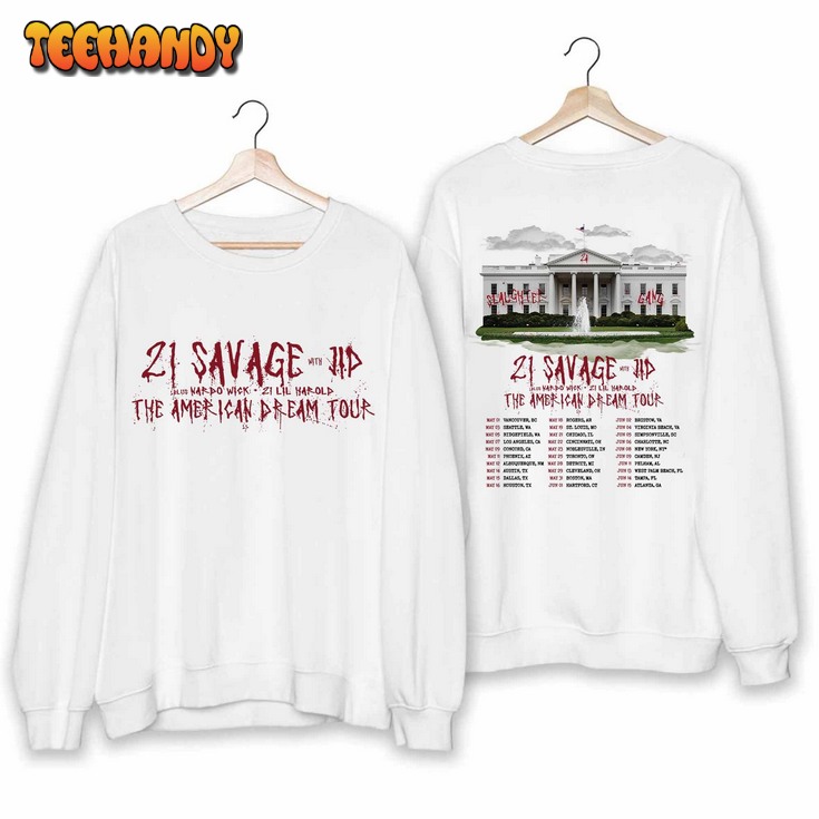 21 Savage – The American Dream Tour 2024 Shirt, 21 Savage Fan Shirt