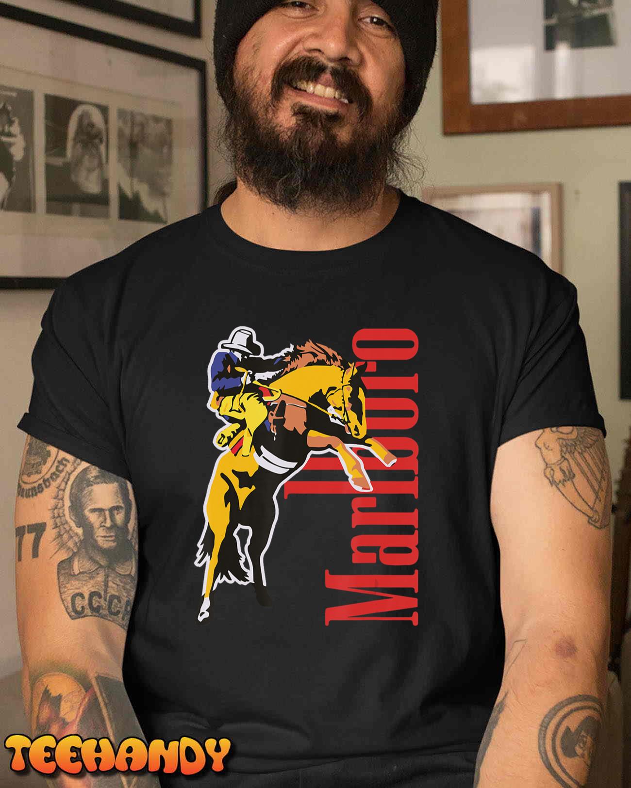 90s Vintage Marlboro Cowboy Wild West, Country Music T-Shirt