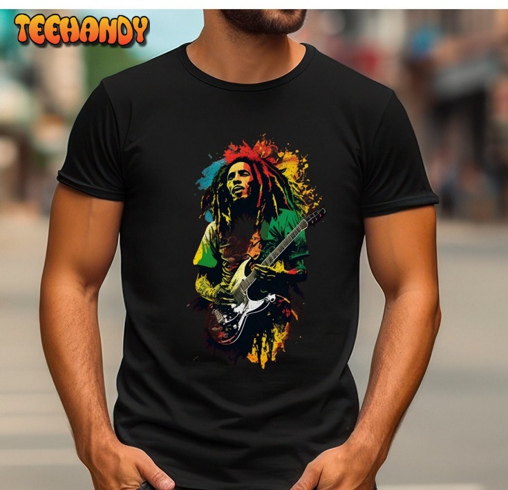 Bob Marley Rocking Out Unisex T-Shirt