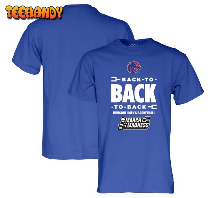 Boise State Broncos 2024 NCAA Men’s Basketball Tournament March Madness Three-In-A-Row T-Shirt