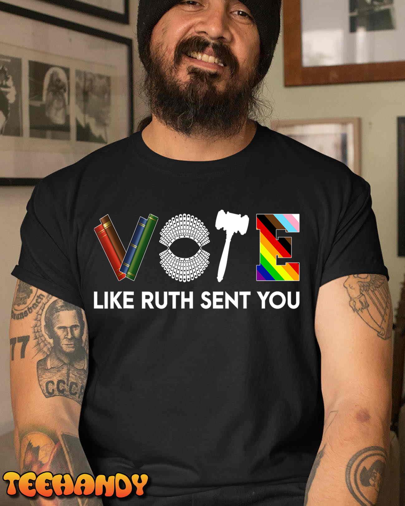 Funny Vote Like Ruth Sent You Gavel Feminists Lgbt Pride T-Shirt