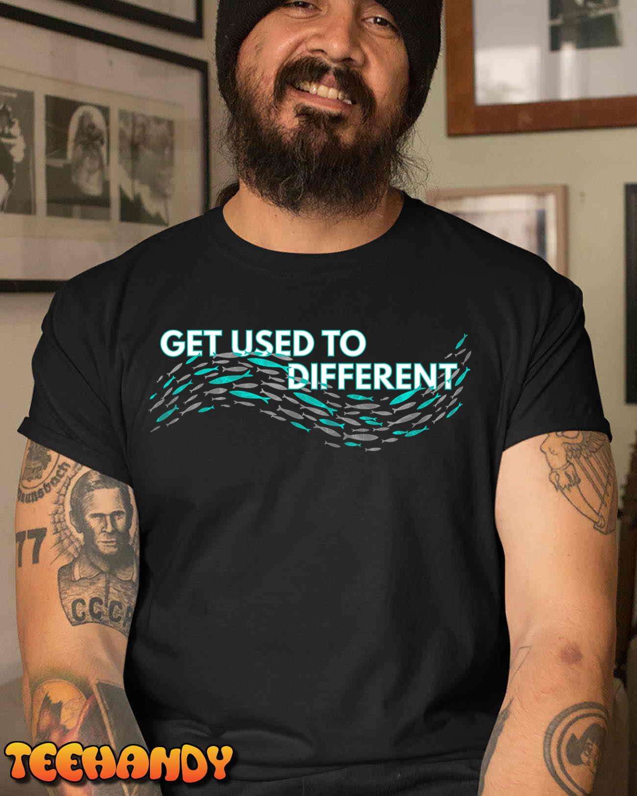 Get Used To Different x CHOSEN x fish Against The Current T-Shirt