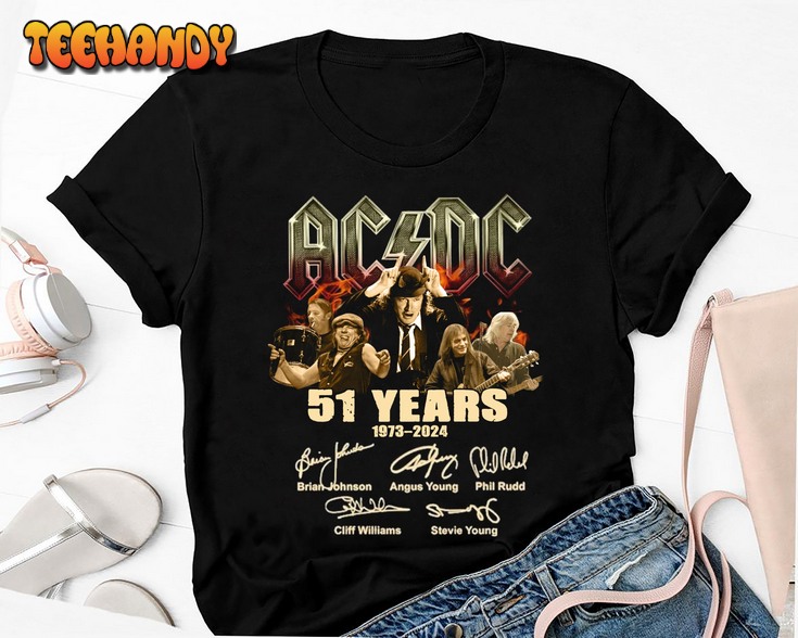 Graphic 51 Years ACDC 1973-2024 Sweatshirt