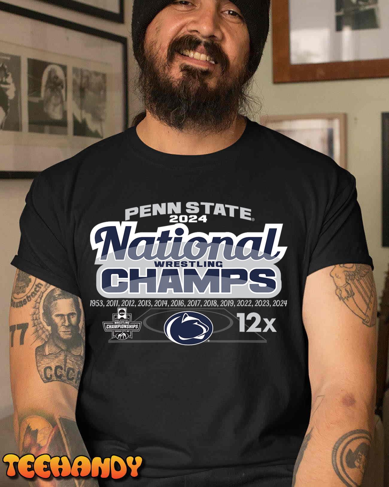 Penn State Nittany Lions National Champs Wrestling 2024 T-Shirt