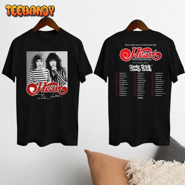 Royal Flush Tour 2024 Heart Band T-Shirt, Heart Band Signature Shirt