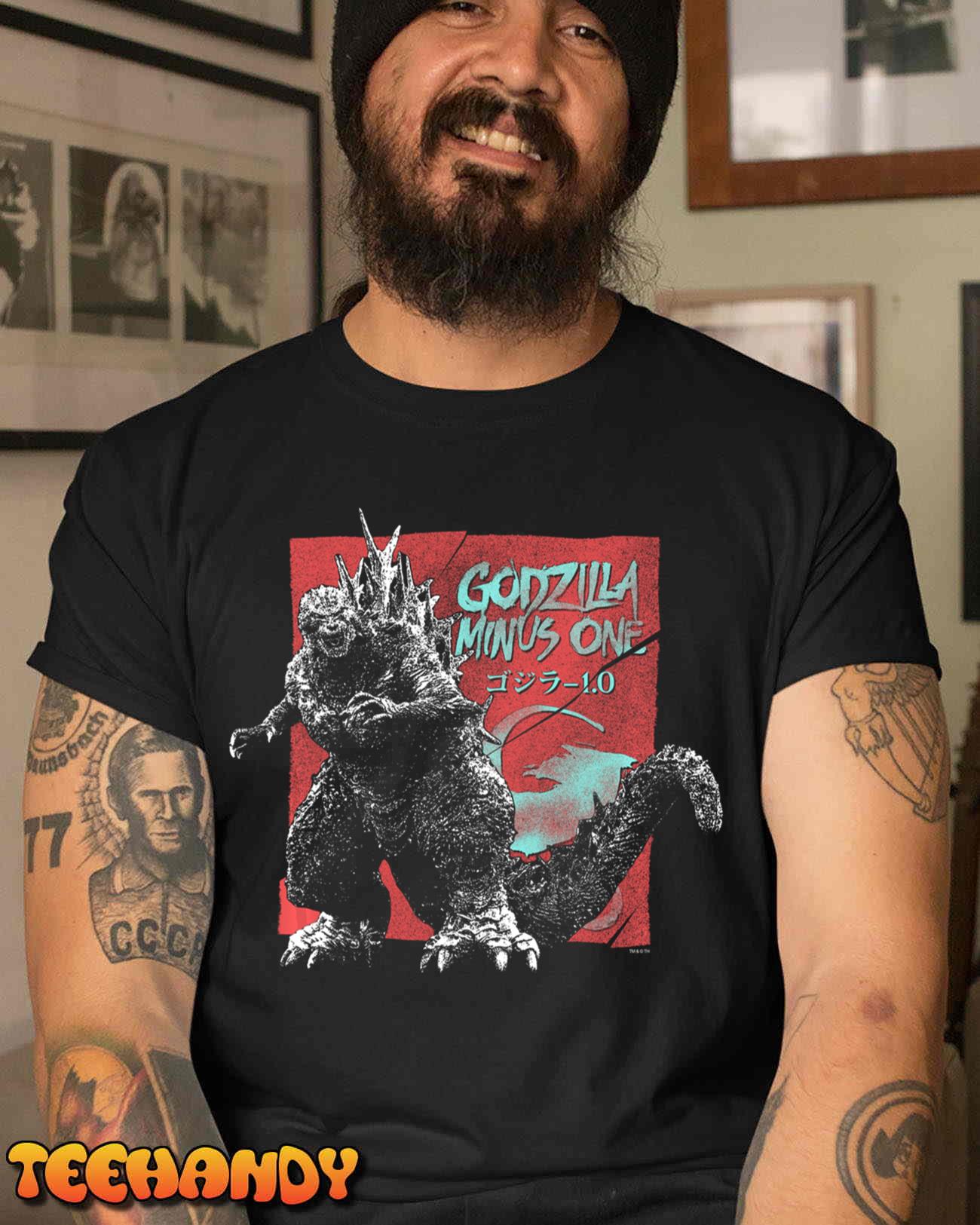 Vintage Torn Movie Ad Godzilla Stance Pullover Hoodie