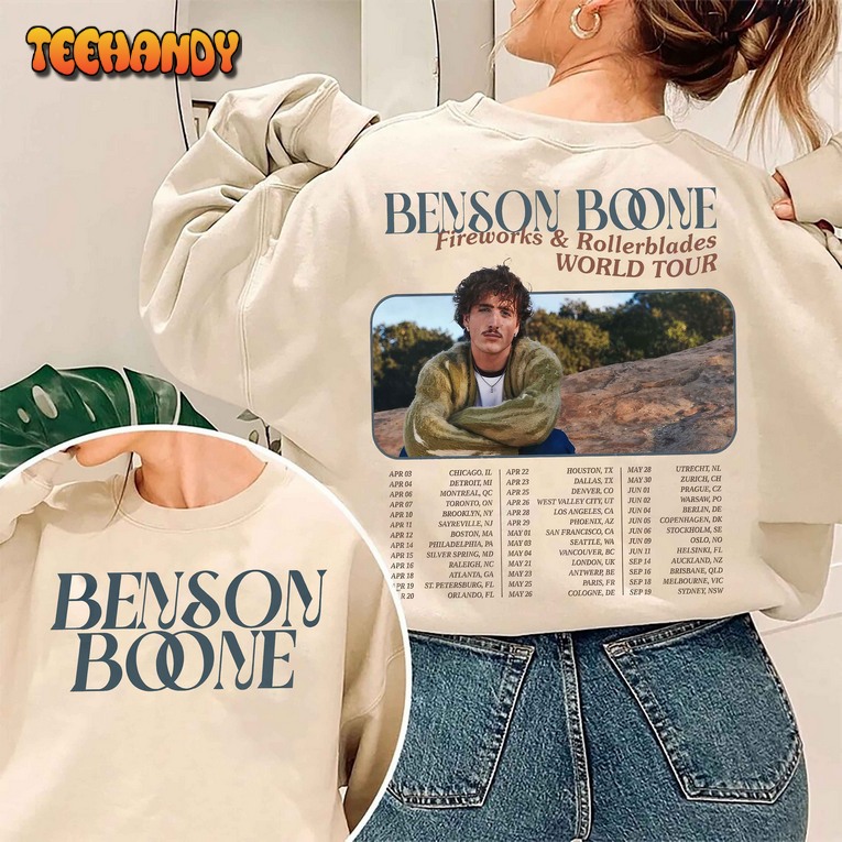 Benson Boone Fireworks and Rollerblades 2024 World Tour Shirt