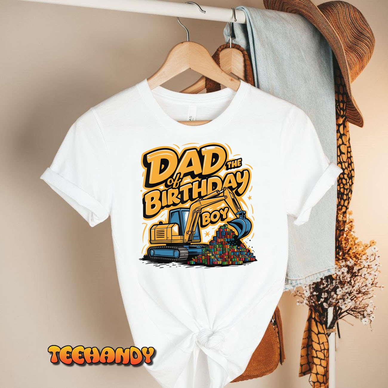 Dad Of The 3 Year Old Birthday Boy – Excavator T-Shirt