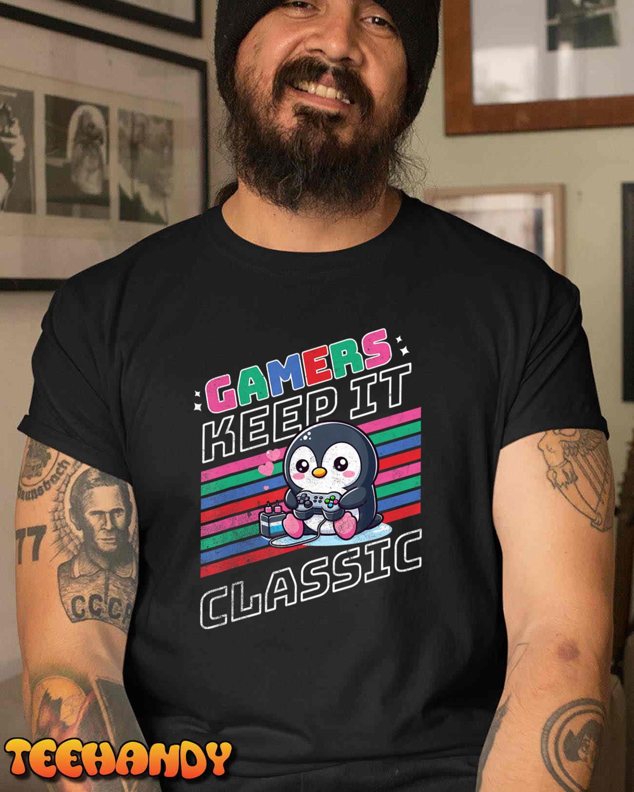 Gamers Penguin Classic T-Shirt