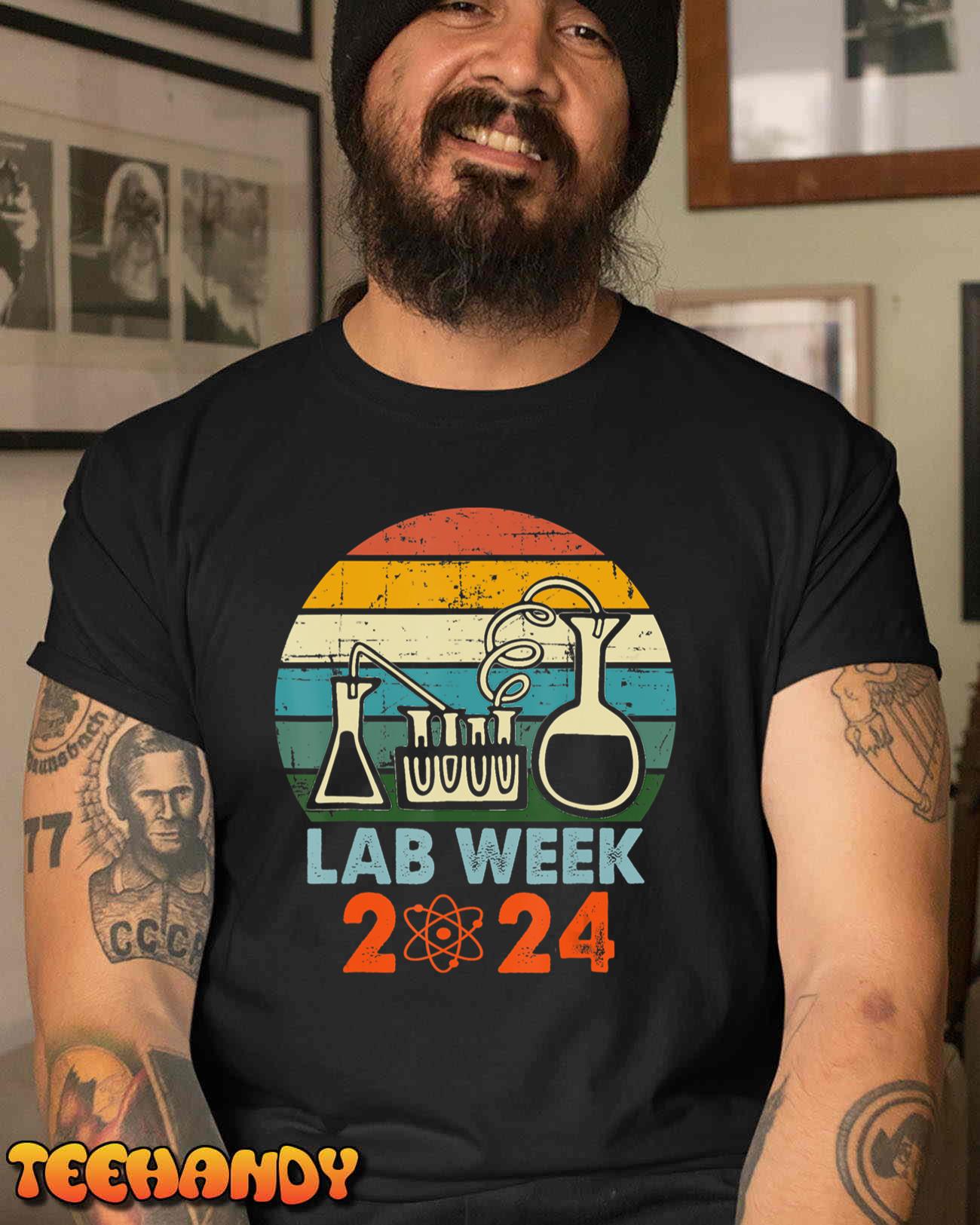 Laboratory Tech Medical Technician Scientist Lab Week 2024 T-Shirt