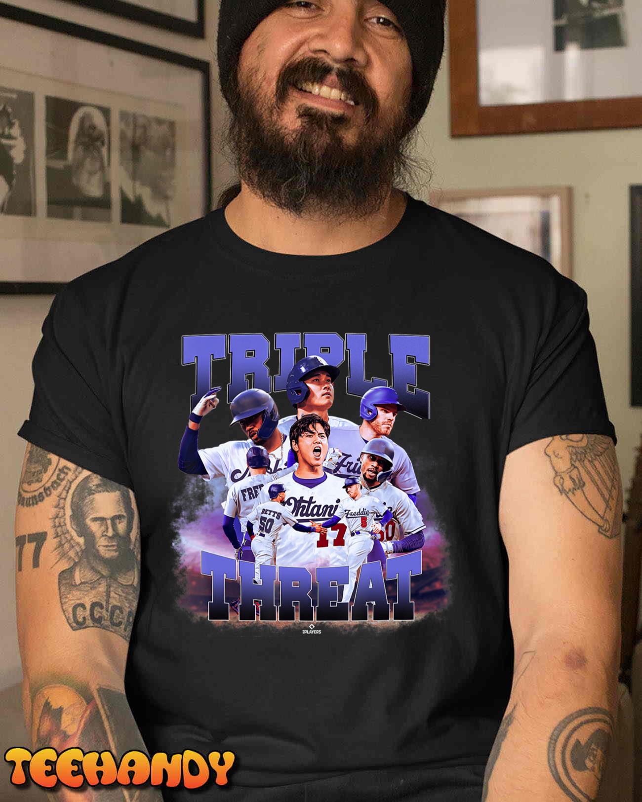 MLBPA – Triple Threat Betts, Freeman & Ohtani – MLBTRIO4001 T-Shirt