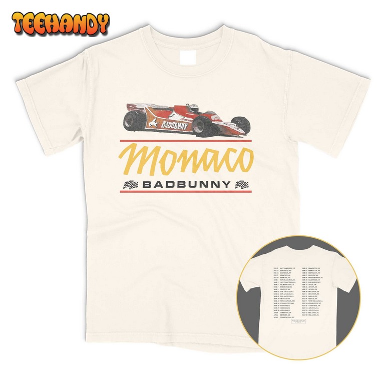 MONACO F1 Car Most Wanted Tour 2024 Merch T Shirt