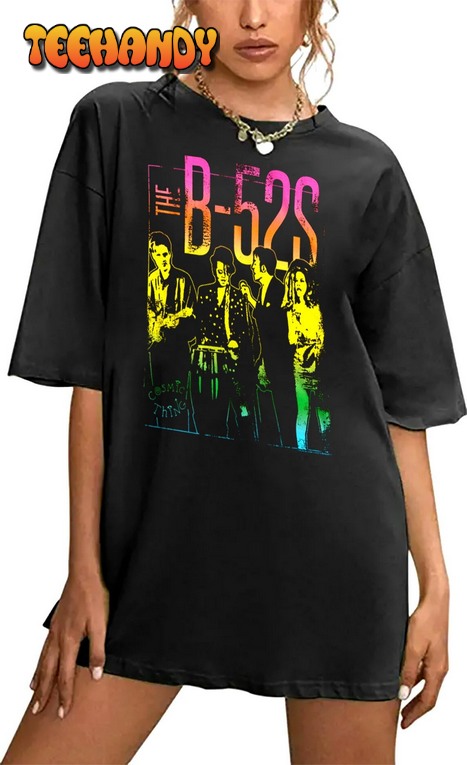 The B52s Women’s Oversized T-Shirt Cosmic Thing Album Poster Unisex Shirts