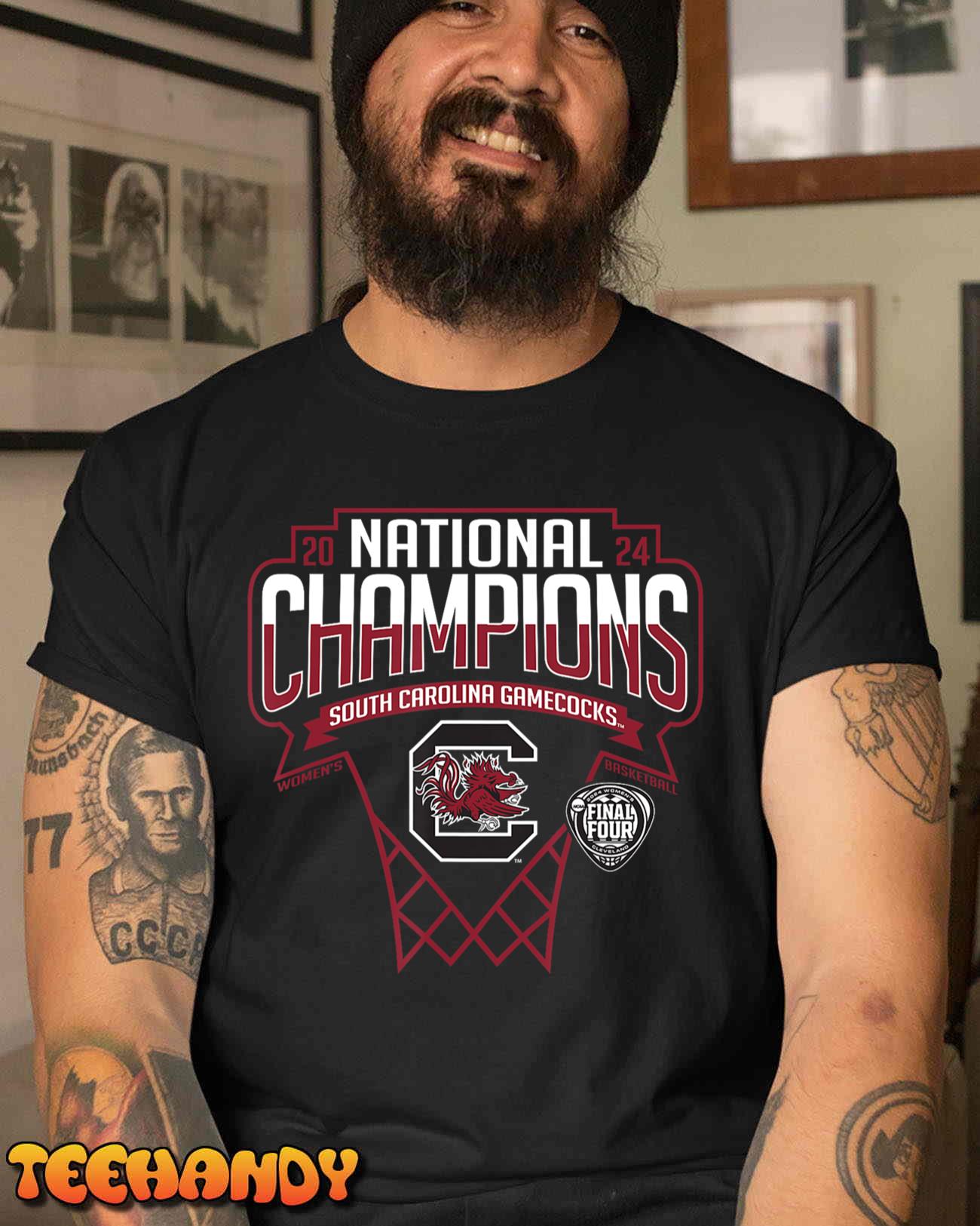 USC Gamecocks National Champs 2024 Women’s Basketball Hoop T-Shirt