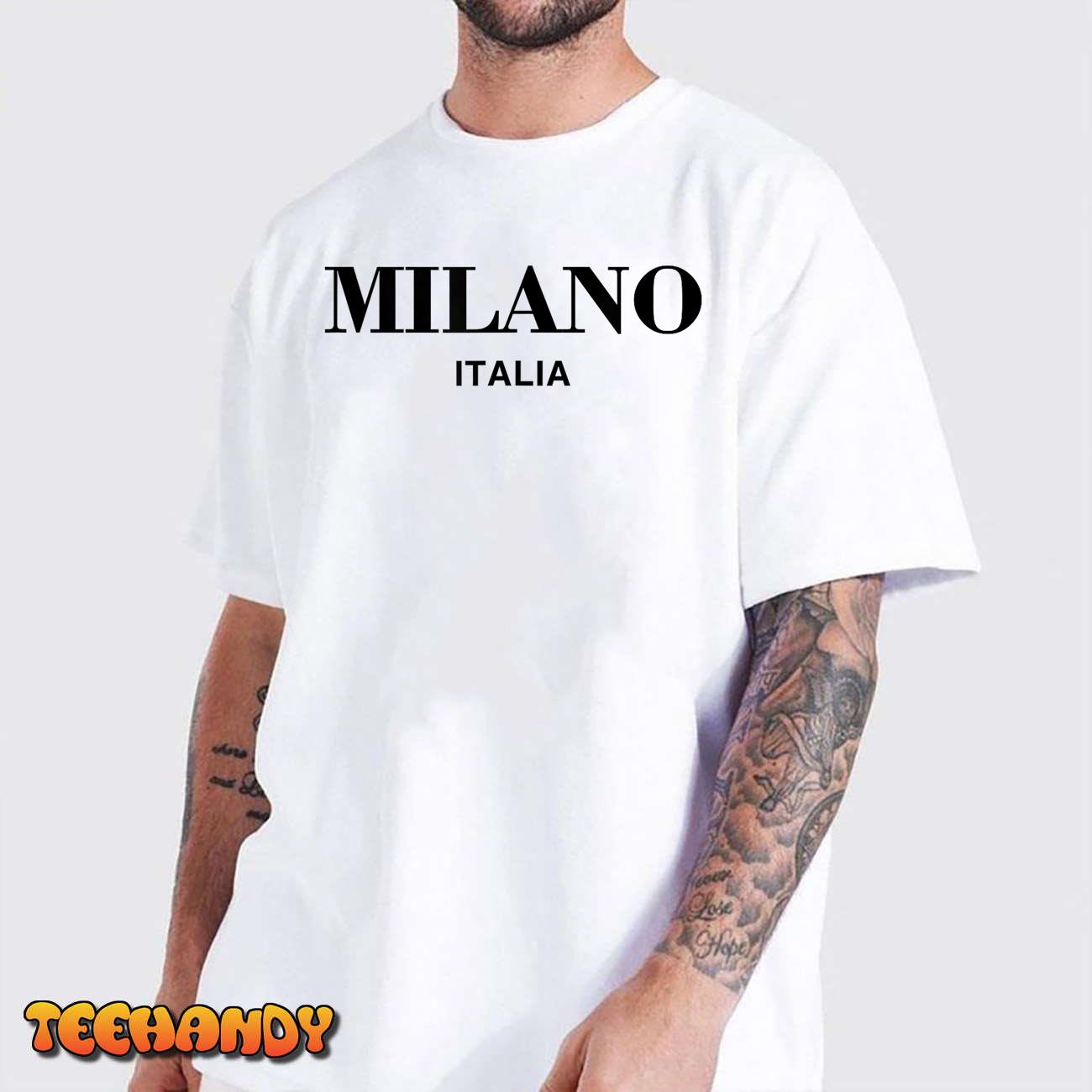 Milano Italia Retro Preppy Italy Womens Girls Milan Souvenir T-Shirt