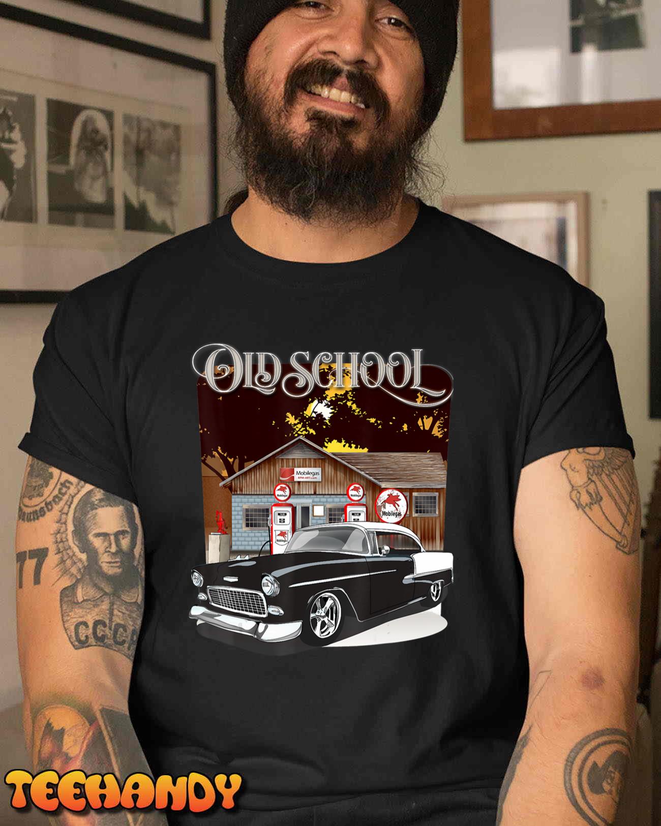 1955 55 Chevys Bel Air Classic Vintage Muscle Car Old School T-Shirt