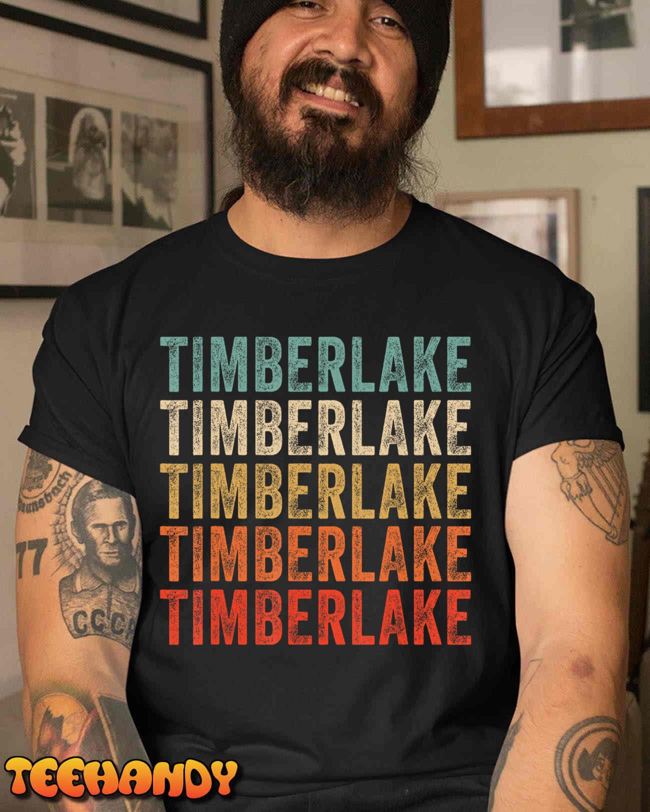 Retro Timberlake Personalized Name I Love Timberlake Vintage T-Shirt