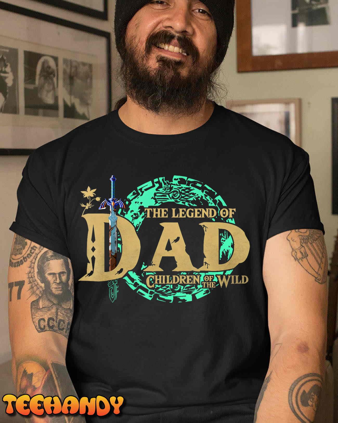 The Legend Of Dad Children Of The Wild Father’s Day T-Shirt