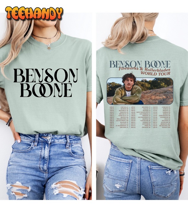 Benson Boone Fireworks and Rollerblades World Tour 2024 Shirt