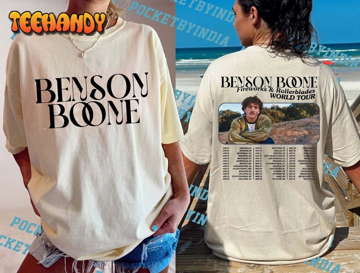 Benson Boone Shirt, Fireworks and Rollerblades World Tour 2024 Sweatshirt