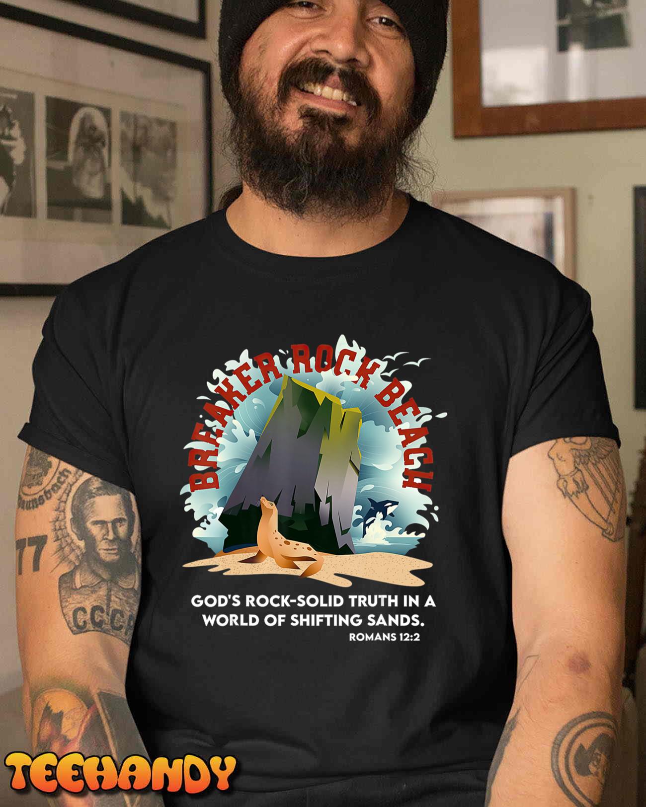 Breaker Rock Beach Gods Rock Solid Truth In A World VBS 2024 T-Shirt