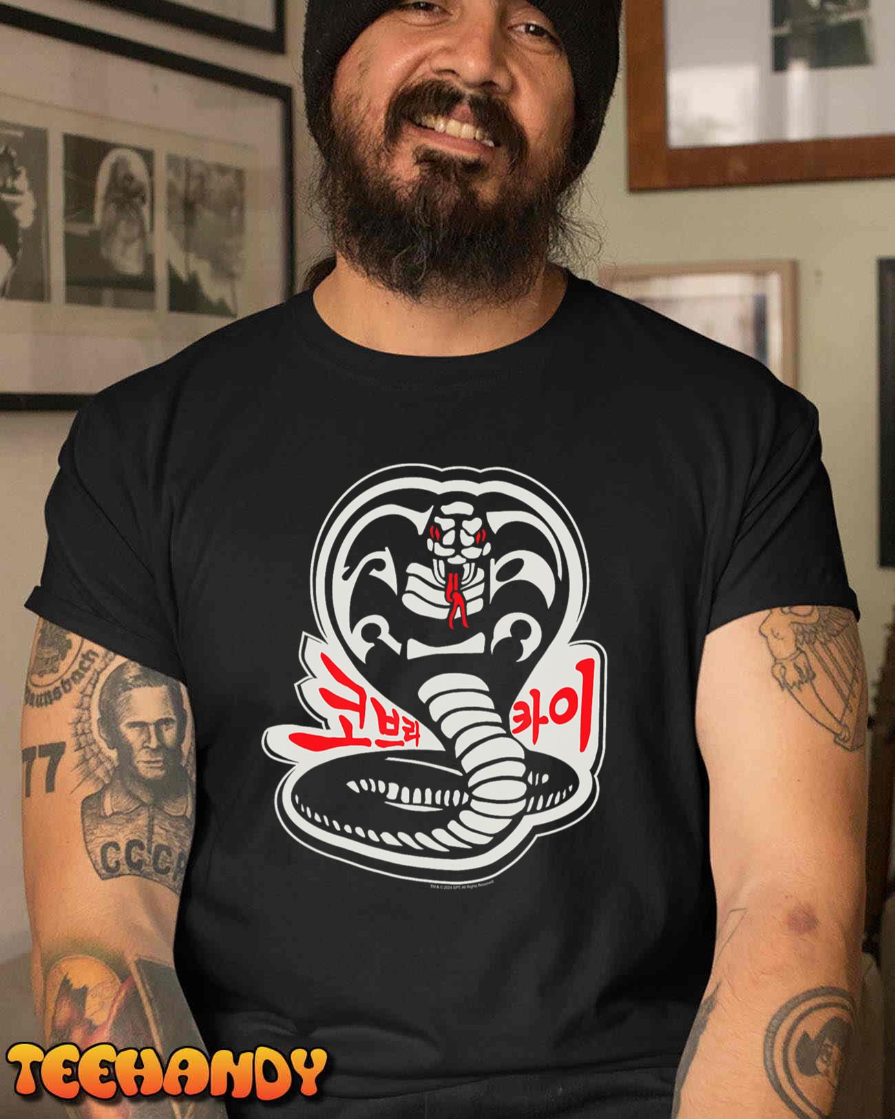 Cobra Kai Karate Dojo South Korea Snake Logo Sekai Taikai T-Shirt