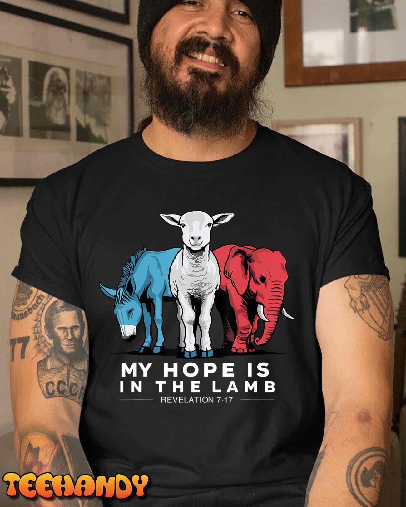 My Hope Is In The Lamb Christian God Jesus T-Shirt