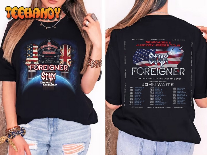 Styx and Foreigner Summer 2024 Tour Shirt,