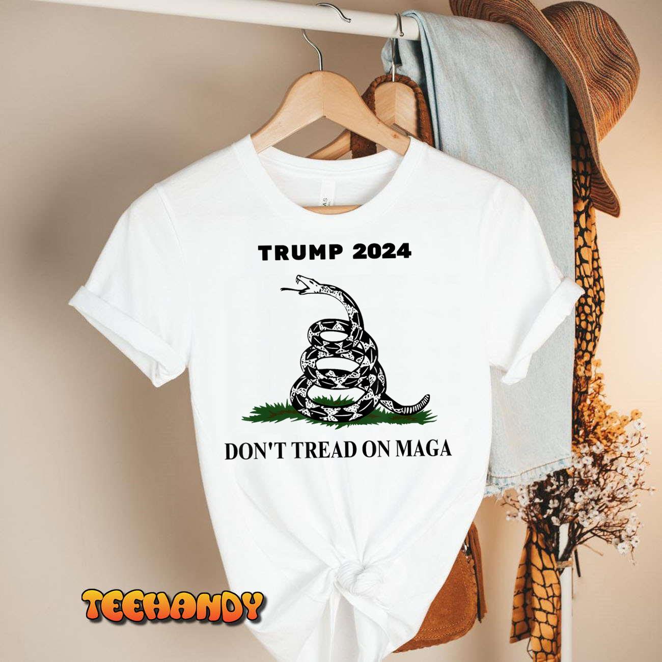 Trump 2024 Don’t Tread On MAGA Snake Rattlesnake On Grass T-Shirt