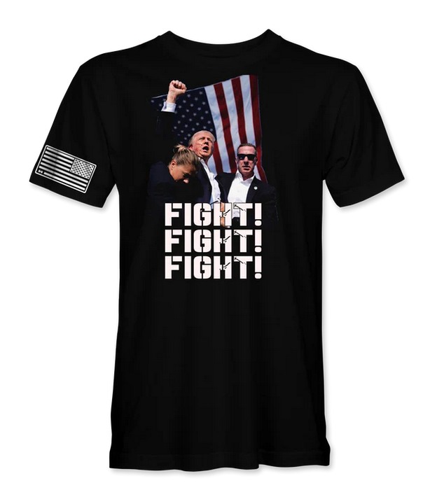 Trump FIGHT, FIGHT, FIGHT Trump Shooting T-Shirt